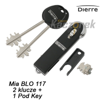 Wkładka Dierre 007 - Mia BLO M117 - 2 klucze + 1 Pod-Key